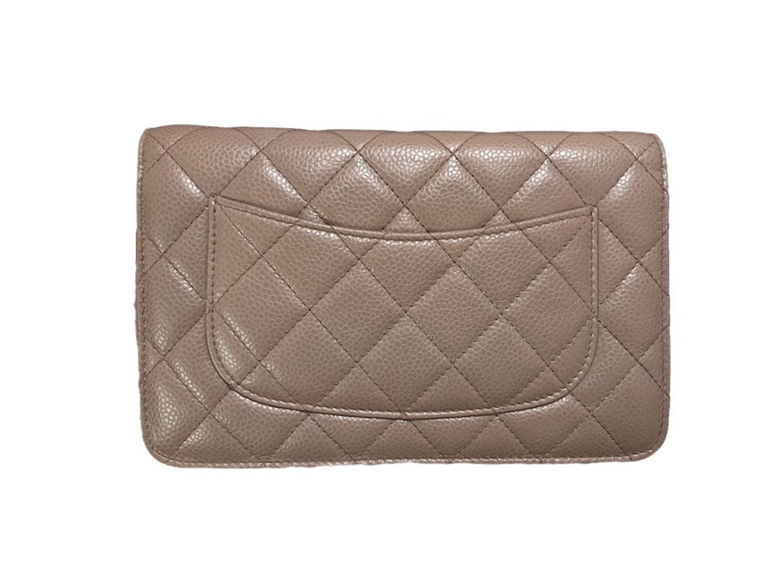 Sold Chanel Wallet on Chain WOC Beige with Silver hardware