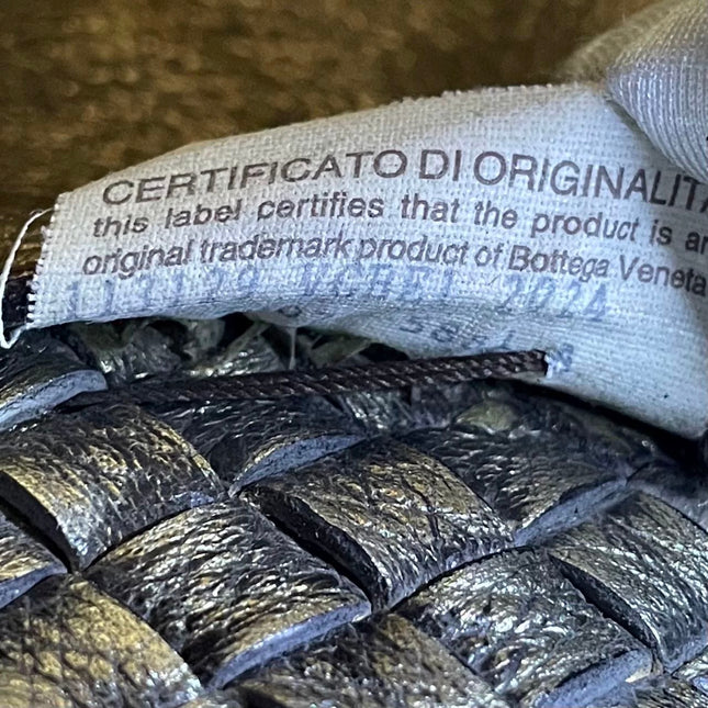 Bottega Veneta Cabat Large Intreccio Deerskin Leather Tote Bag Gold