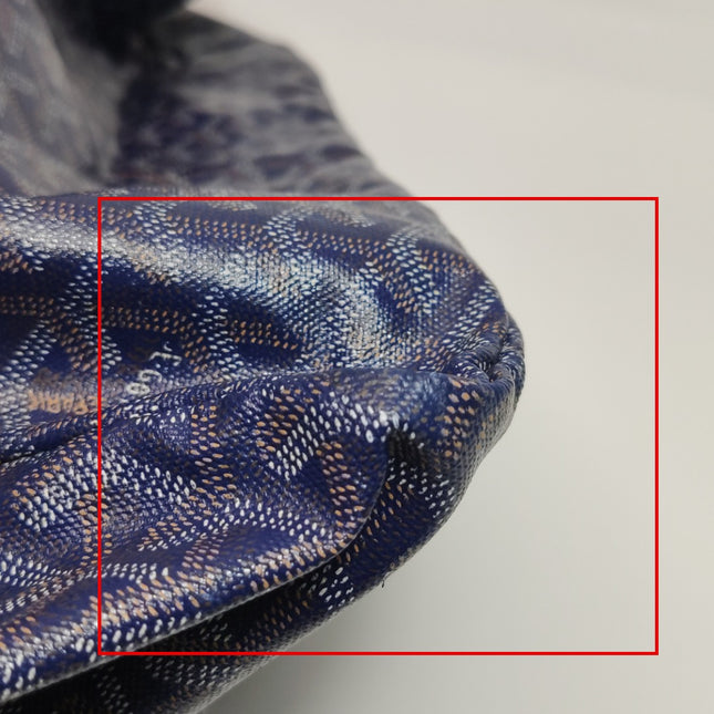 Goyard Saint Louis PM Tote Medium 2014 Navy Goyardine Canvas