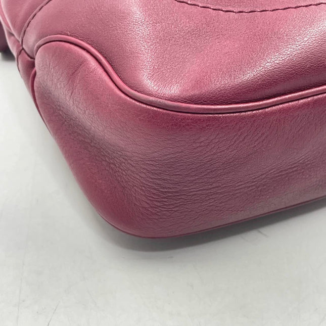 Sold Gucci Jackie 1961 Soft Medium Leather Bag Burgundy Red