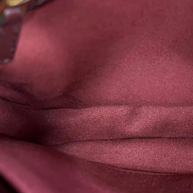 Gucci Jackie 1961 Small Burgundy Suede and Leather Bag