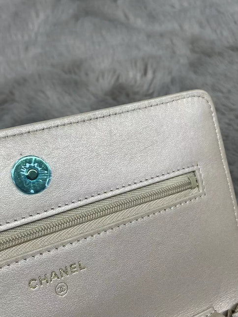 Sold Chanel Wallet on Chain WOC Gold Lambskin Leather