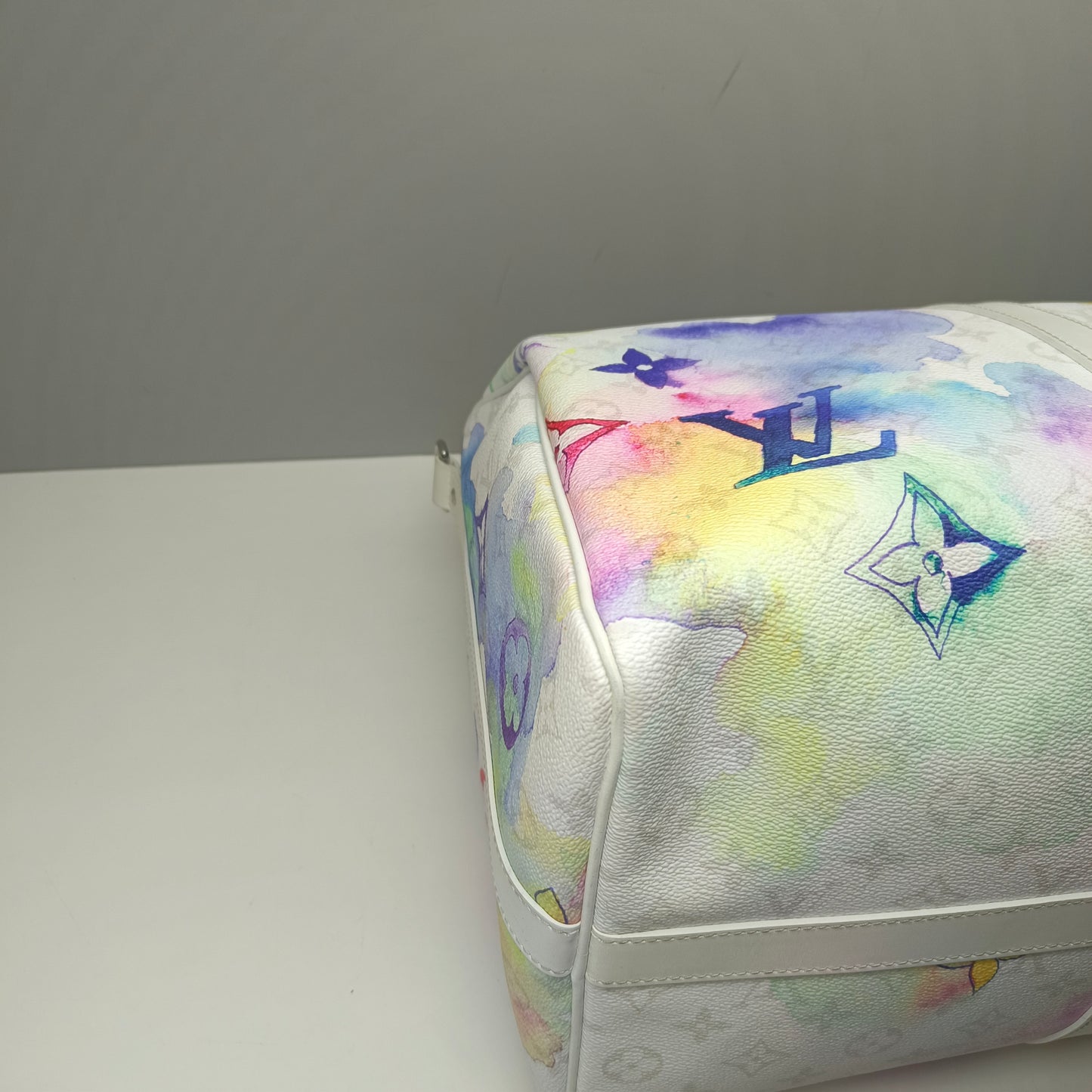 Louis Vuitton Keepall 50 Watercolor on White Monogram