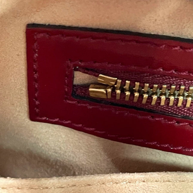 Gucci Jackie 1961 Red Leather Bag Small Shoulder Bag NEVER WORN