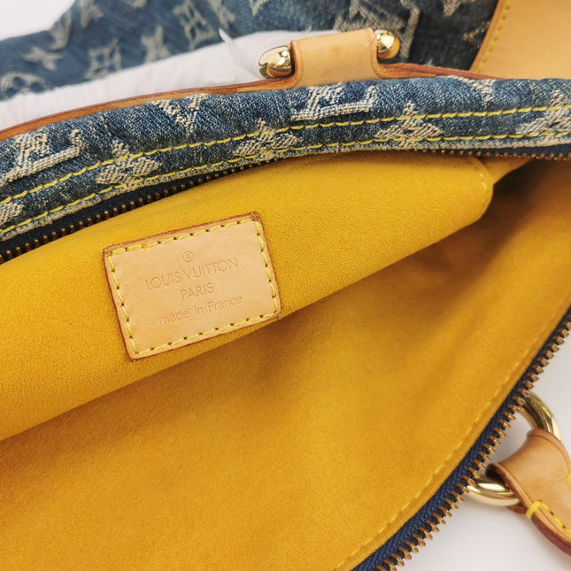Louis Vuitton Blue Denim Neo Speedy Boston Bag