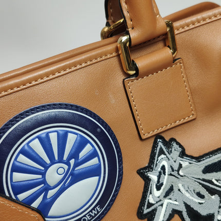 Loewe x Star Wars Amazona Medium 36 Tan Brown Stamps Leather With Strap