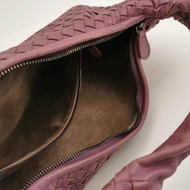 Bottega Veneta Hobo Bag Lambskin leather Purple Medium 40cm