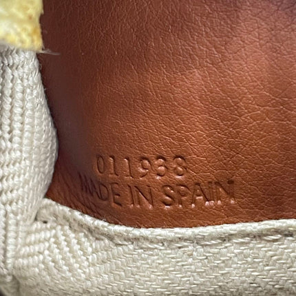 Loewe Puzzle Small Leather Woven Braided Tan Brown Crossbody Bag