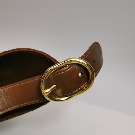 Gucci Jackie 1961 Large Brown Leather and Monogram Web with Long Strap