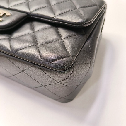 Chanel Classic Flap Rectangular Mini Midnight Navy Black Lambskin