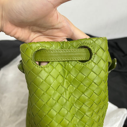 Bottega Veneta Garda Avocado Green Intrecciato Nappa Leather Large 33cm