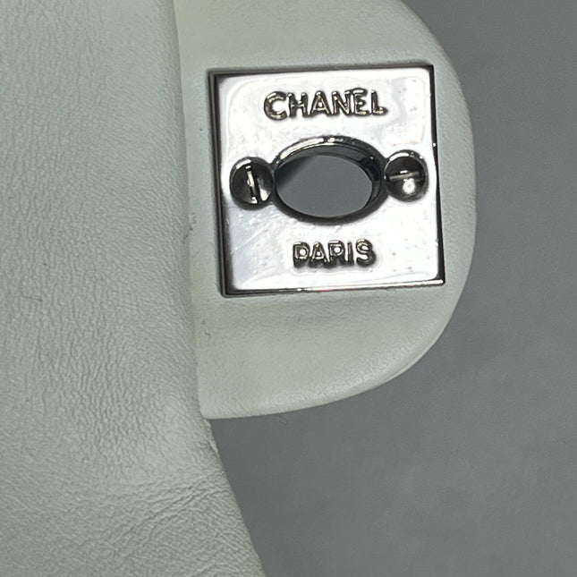 Chanel Cambon Multi-pocket Ligne Reporter Bag Large White Calfskin Leather