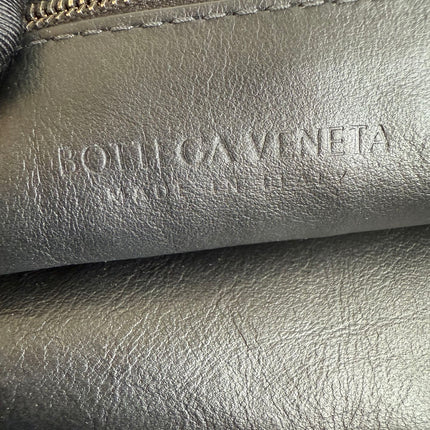 Bottega Veneta Jodie Small Black Lambskin Leather Silver Hardware