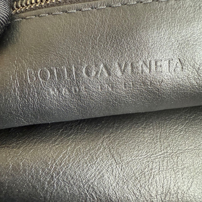 Bottega Veneta Jodie Small Black Lambskin Leather Silver Hardware