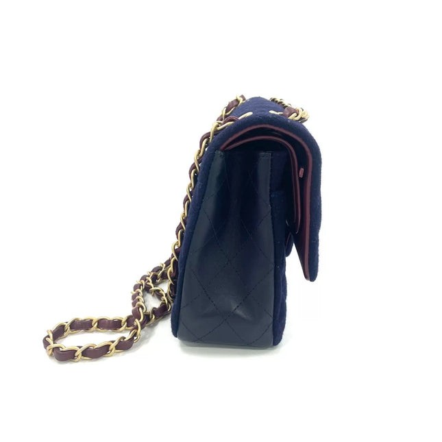 Chanel Medium Classic Double Flap Bag Métiers d'Art Paris-Hamburg 2018 Wool Nautical Charms