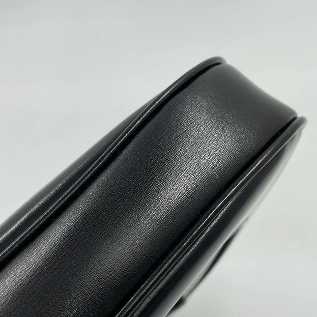Sold Gucci Jackie 1961 Black Leather Bag Small with Adjustable Strap