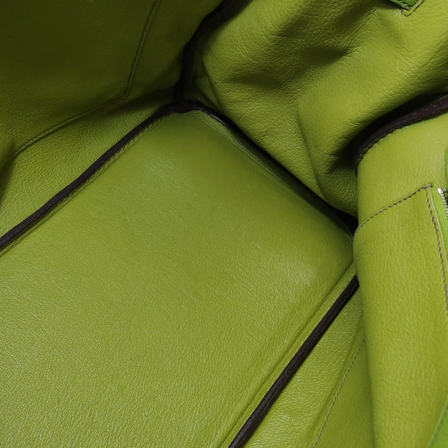 Hermès Birkin 35 Togo Green Vert Anis 37 Palladium Hardware 2008