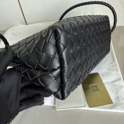 Bottega Veneta Small Andiamo Black Intrecciato Handbag 2023