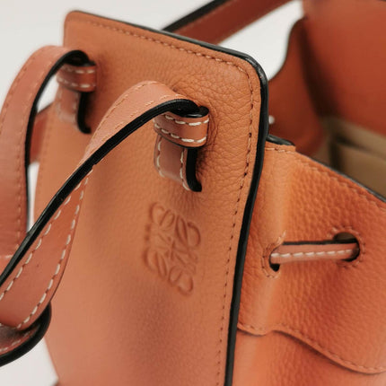 Loewe Hammock Mini Caramel Calfskin Leather Top Handle Crossbody Bag