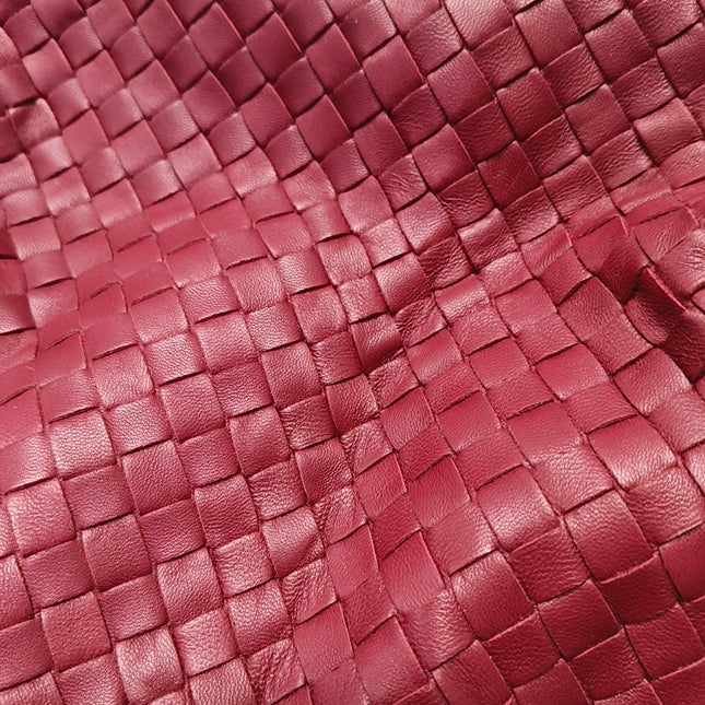 Bottega Veneta Belly Hobo Intrecciato Red Burgundy Medium 40cm