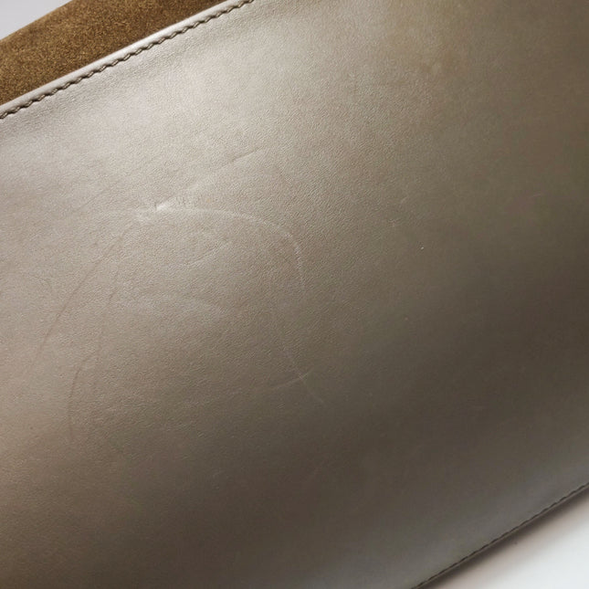 Celine Phantom Mini Dark Brown Suede Leather 30cm