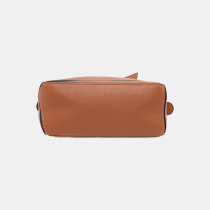 Sold Loewe Puzzle Mini Caramel Tan Calfskin Leather Crossbody Bag
