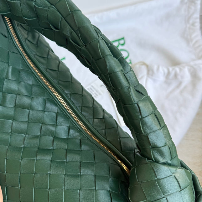 Bottega Veneta Teen Jodie Leather Dark Forest Green 36cm