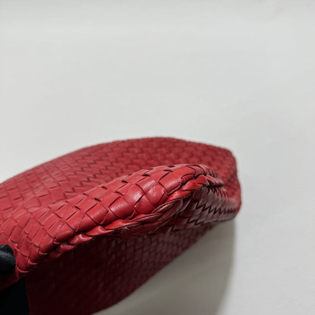 Sold Bottega Veneta Hobo Bag Large Burgundy Red Lambskin leather 52cm