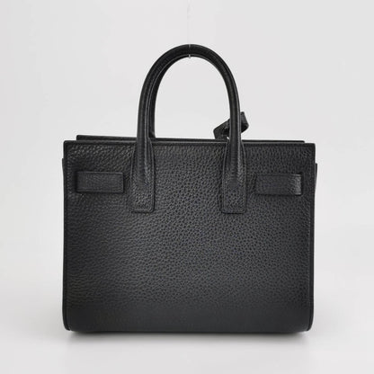 Sold Saint Laurent Sac De Jour Nano Black Leather Handbag