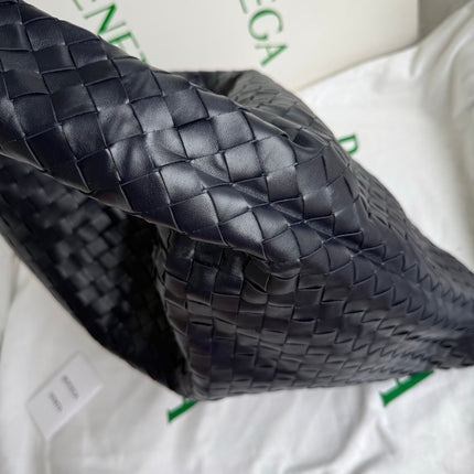 Bottega Veneta Hop Large Leather Navy Hobo Bag 55cm