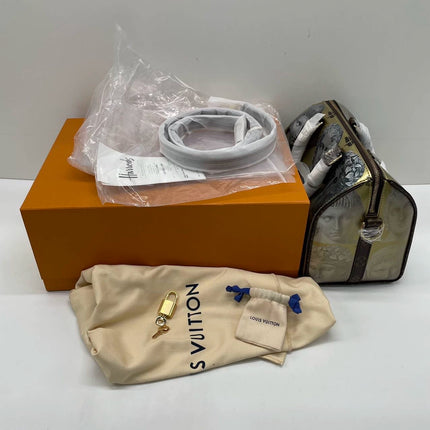 Louis Vuitton Speedy 25 Bandouliere Fornasetti Museum Gold