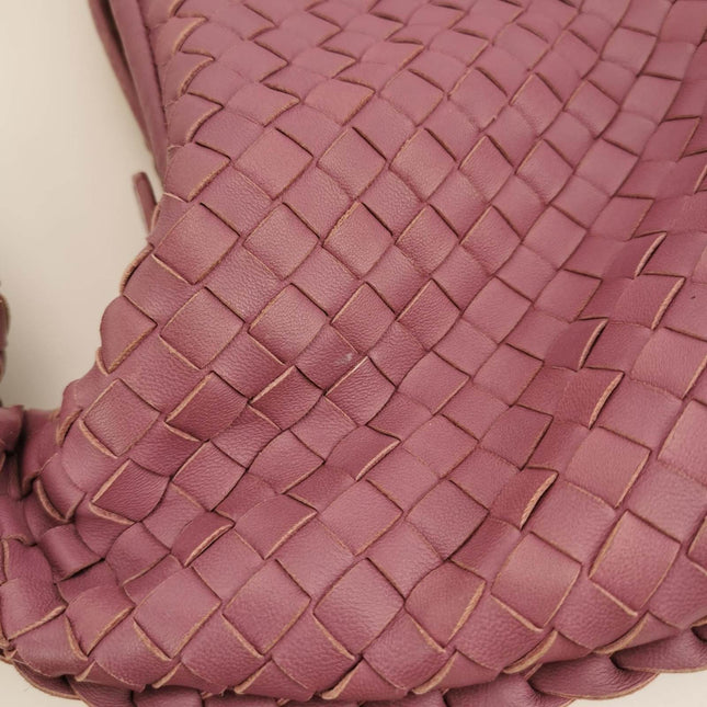 Bottega Veneta Hobo Bag Lambskin leather Purple Medium 40cm
