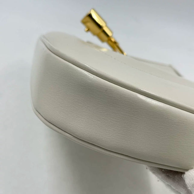 Sold Gucci Jackie 1961 White Leather Bag Small Missing Strap