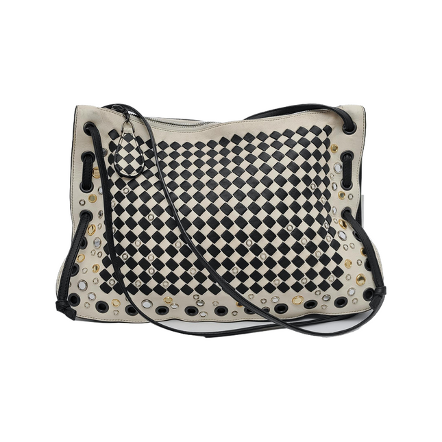 Bottega Veneta Intrecciato Check Palio Crossbody Bag 2018