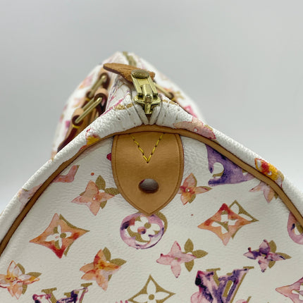 Louis Vuitton Speedy 35 Monogram Watercolor Pink Handbag Richard Prince 2008