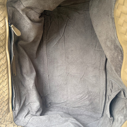 Bottega Veneta Cesta Shopper Tote Intrecciato Milk Chocolate Brown Leather Large 50cm