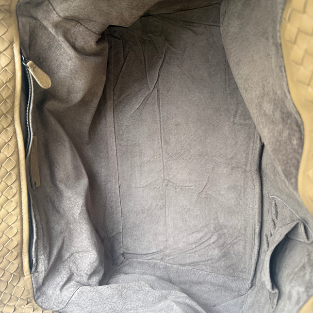 Bottega Veneta Cesta Shopper Tote Intrecciato Milk Chocolate Brown Leather Large 50cm