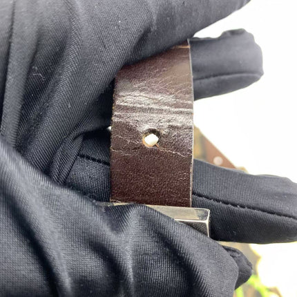 Fendi Baguette Zucca Monogram with Straw Floral Embroidery