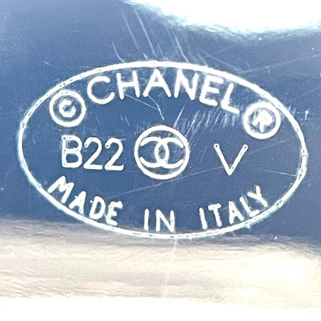 Chanel Micro Flap Bag Charm Chain Long Necklace with Matelasse and Pearl Chain 102cm