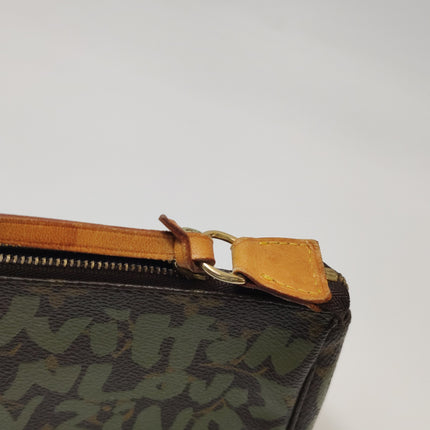 Louis Vuitton x Stephen Sprouse Green Graffiti Monogram Pochette Accessoire