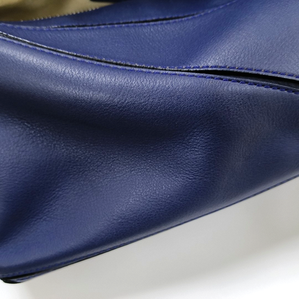 Loewe Puzzle Small Navy Calfskin leather bag