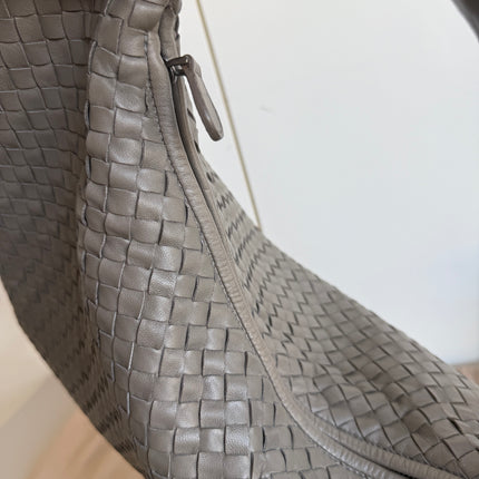 Bottega Veneta Hobo Bag Lambskin leather Dark Grey 47cm