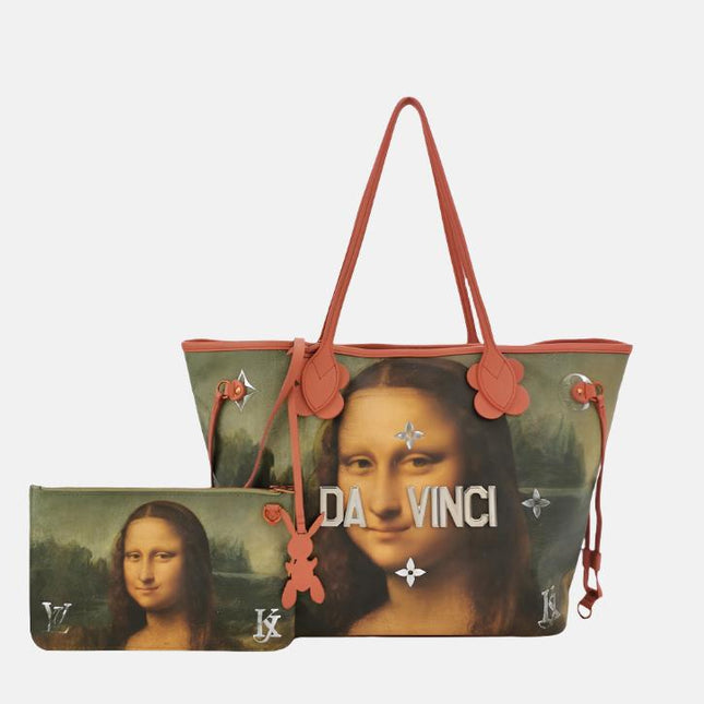 Louis Vuitton x Jeff Koons Monalisa Masters Neverfull MM Tote Medium-Luxbags
