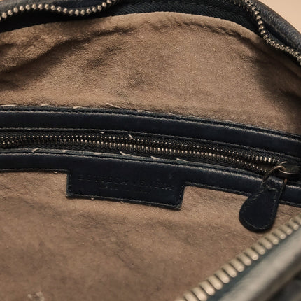 Bottega Veneta Intrecciato Hobo Bag Medium Black leather with Metal Studs 40cm