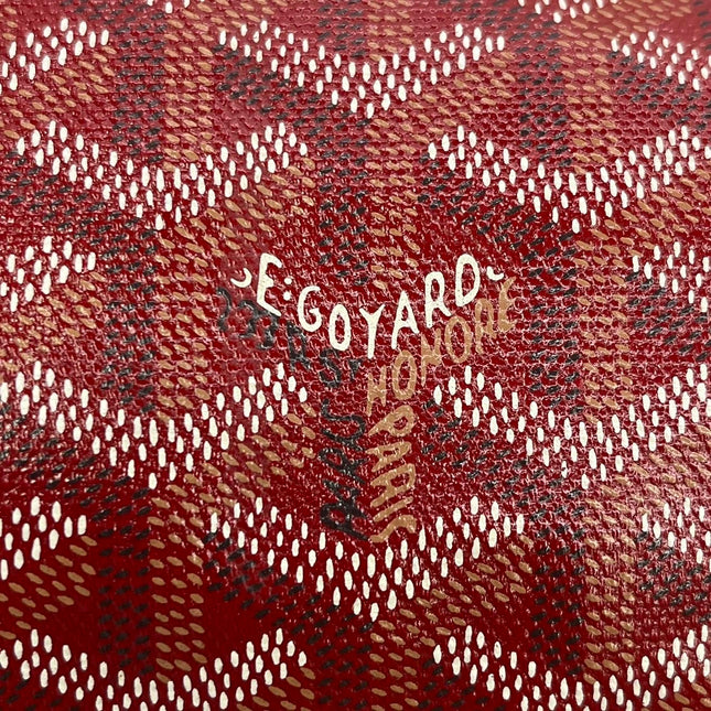 Goyard Saint Louis PM Tote Medium Red Goyardine 2017