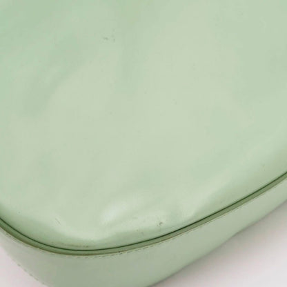 Prada Cleo Green Smooth Leather Shoulder Bag