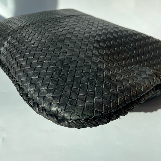 Bottega Veneta Veneta Hobo Maxi Black Leather 51cm