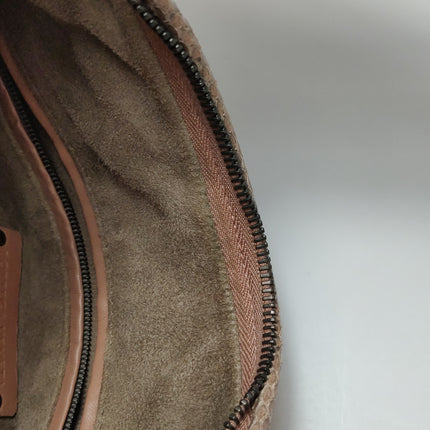 Bottega Veneta Hobo Bag Leather Beige Small 40cm Butterfly Cutout