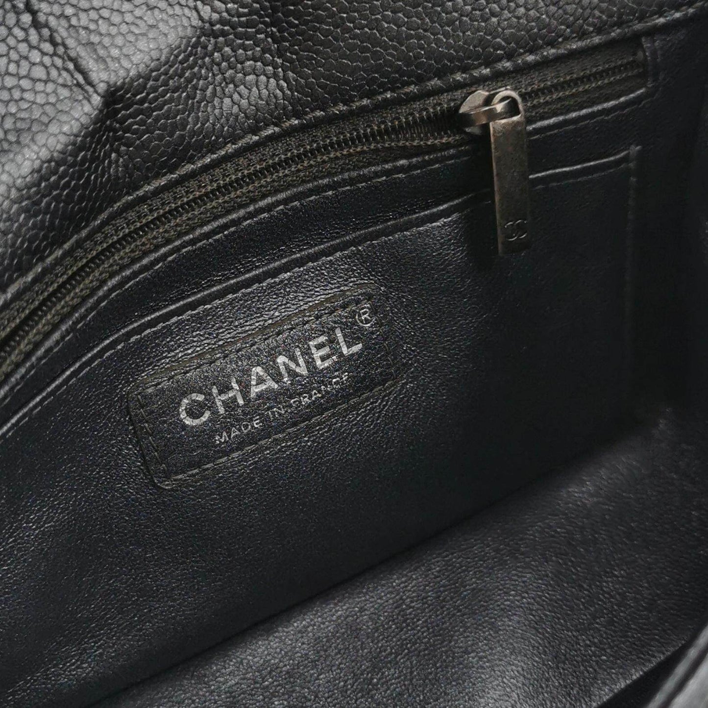 Sold Chanel Classic Flap Rectangular Mini Gunmetal Grey Caviar Leather Crossbody Bag