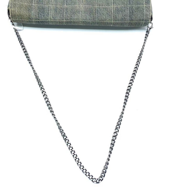 Sold Vintage Chanel East West Denim Shoulder Bag